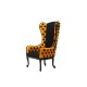 SHOW very original Baroque Bergere Chair made of Wood and highly resistant Fabric