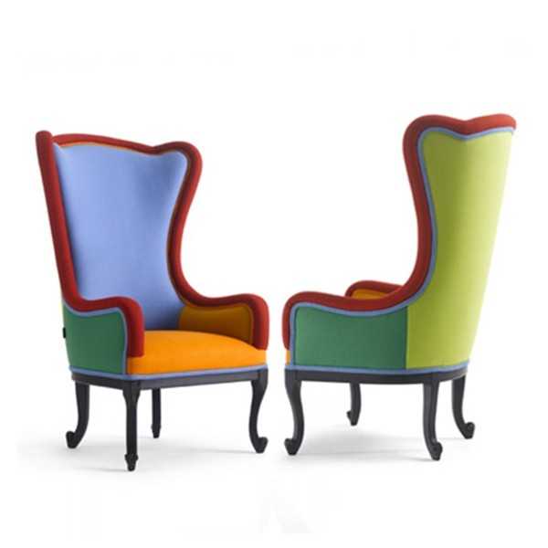 ALLEGRA Elegant Colorful Baroque Armchair