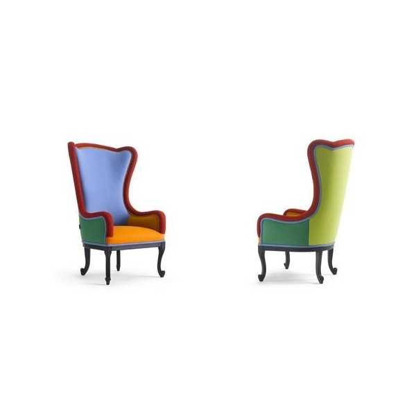 Fauteuil Couleurs Pop inspiration Baroque ALLEGRA Fabrication sur mesure pour Professionnels