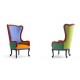 Fauteuil Couleurs Pop inspiration Baroque ALLEGRA Fabrication sur mesure pour Professionnels