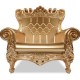 QUEEN OF LOVE Lacquered - Polyethylene Throne Armchair Glossy Effect
