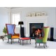 Fauteuil Baroque Multicolore ALLEGRA Design Contemporain