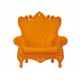 Armchair Matt Color Pumpkin Orange Queen of Love Slide Design