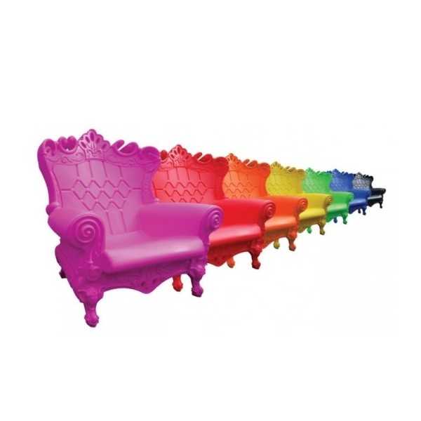 Armchairs Baroque Rainbow Matt Colors Queen of Love Slide Design