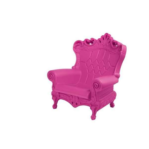 Fauteuil Couleur Rose mat Little Queen of Love Slide Design Vue Plongee