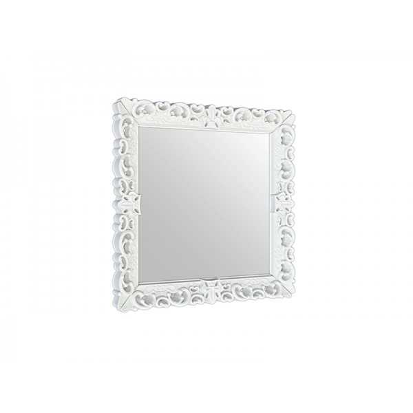Mirror L Lacquered Color White Mirror of Love Slide Design