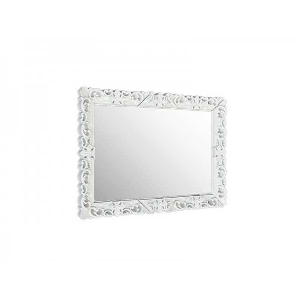 Mirror XL Lacquered Color White Mirror of Love Slide Design