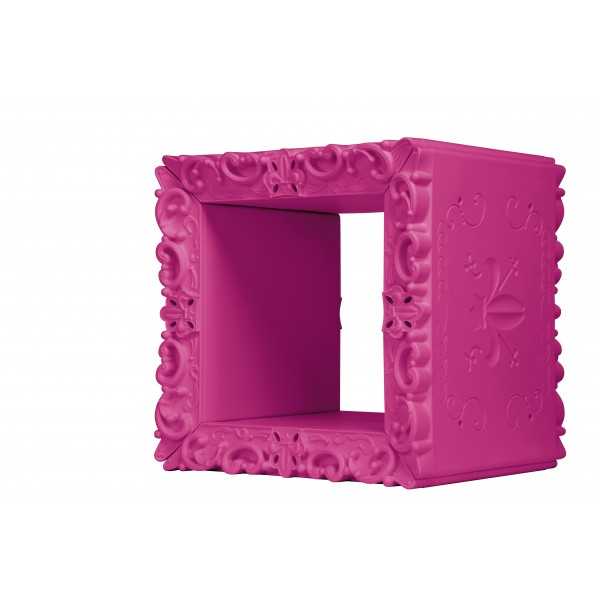 Cube Decoratif Fuchsia Mat Joker of Love Slide Design Angle