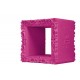 Cube Decoratif Fuchsia Mat Joker of Love Slide Design Angle