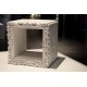 Cube Decoratif Blanc Laque Joker of Love Slide Design 
