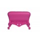 Decorative Ottoman Matt Color Fuchsia Little Prince of Love Slide Design Side