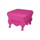 Pouf Neo Baroque Fuchsia Mat Joker of Love Slide Design Cote