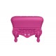 Decorative Foot Rest Matt Color Fuchsia Little Prince of Love Slide Design Front 