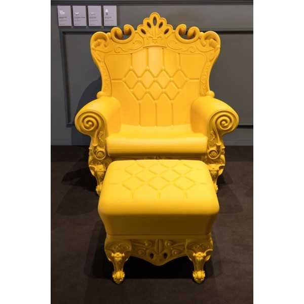 Armchair and Ottoman Design Of Love Yellow Matt Slide Design