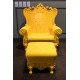 Armchair and Ottoman Design Of Love Yellow Matt Slide Design