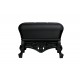 Decorative Ottoman Lacquered Color Black Little Prince of Love Slide Design Side