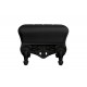 Decorative Stool Lacquered Color Black Little Prince of Love Slide Design Front