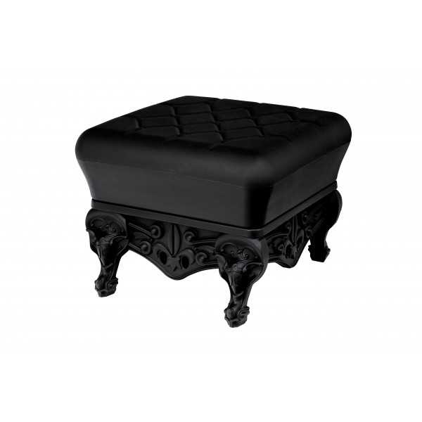 Decorative Law Stool Lacquered Color Black Little Prince of Love Slide Design Persp