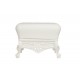 Decorative Ottoman Lacquered Color White Little Prince of Love Slide Design Side