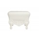Decorative Stool Lacquered Color White Little Prince of Love Slide Design Front