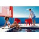 VOXEL Polycarbonate Armchair for Outdoor spaces: Garden, Poolside, Terrace