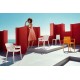 Armchairs and Chairs VONDOM SPRITZ Collection White and Yellow Colors