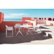 Chaise WALLSTREET de Vondom avec la Table Double MARI-SOL 4 