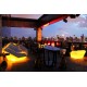 Vondom FAZ Outdoor Lighting Armchair and Daybed in Shangai Hotel