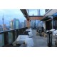 Vondom FAZ Outdoor Lighting Armchair and Daybed in Hotel with View on Shangai Switched off