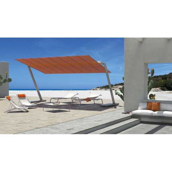 Flexy Zen Large Sun Umbrella with 2 side posts