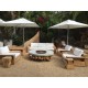 ERCOLE Concrete 150 Outdoor Fire Pit Steel and Concrete