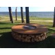 ZERO 150 Outdoor Corten Steel Fire Pit ideal for Bar Restaurant Terrace Garden