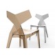 KIMONO Faceted Chairs in bronze and grey translucent polycarbonate