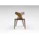 Chaise Exterieure design KIMONO en polycarbonate bronze translucide