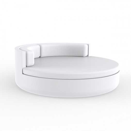 ULM Daybed Large Round Outdoor Sofa with Comfort Backrest by Vondom