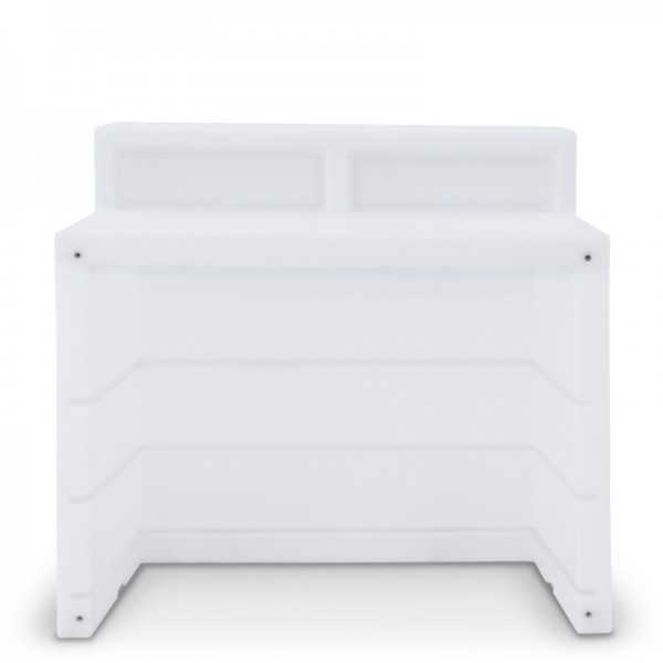 Outdoor Bar Bright White Lighting FIESTA 120 LED White with worktop and shelves (optional)