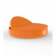 Matelas d Exterieur Rond pour Bord Piscine Couleur Orange Inclinable