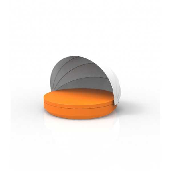 Orange Swimming Pool Side Sofa with Sun Shelter