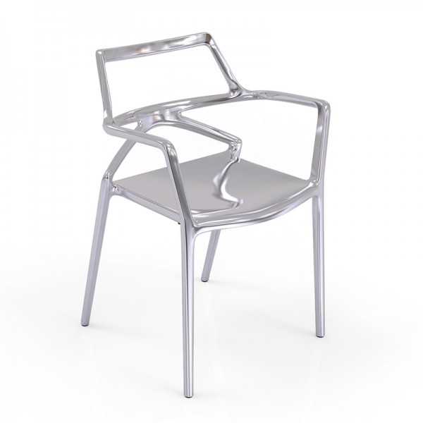 DELTA SILVER Chair Metallic Silver - Vondom