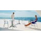 DELTA SILVER Outdoor Armchair Metallise Silver Vondom