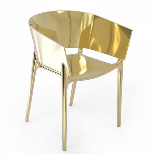 AFRICA GOLD Chair Chromed Gold - Vondom
