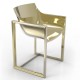 WALL STREET GOLD Chair Laquered Golden - Vondom