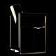 WALL STREET GOLD Outdoor Seat with Armrests Golden Lacquered Gloss Vondom