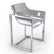 WALL STREET SILVER Chaise Laquée Argentée - Vondom