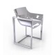 WALL STREET SILVER Chaise Exterieur Métallisee Argent Vondom