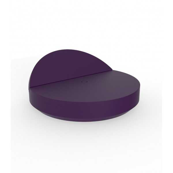 Vela Daybed 210 Round Plum Mat Outdoor Adjustable Chair by Vondom