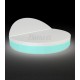 Round Outdoor Chaise Lounge with RGBW LED Light by Lounge