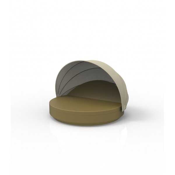 Matelas Exterieur avec Dossier Khaki pour Terrasse Abri Anti UV