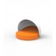 Orange Poolside Sofa with Sun Shelter and Backrest