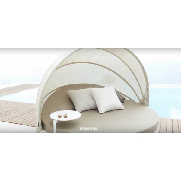 Bain de Soleil VELA DAYBED Inclinable avec Dossier et Parasol Reglable